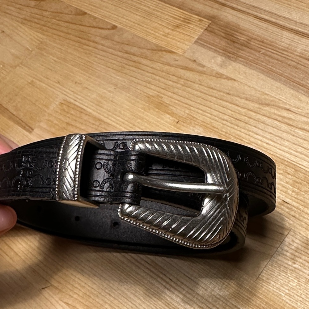 Lucky Brand Americana Genuine Leather Belt